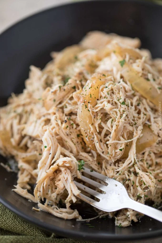 All-Purpose Braised Crockpot Shredded Chicken