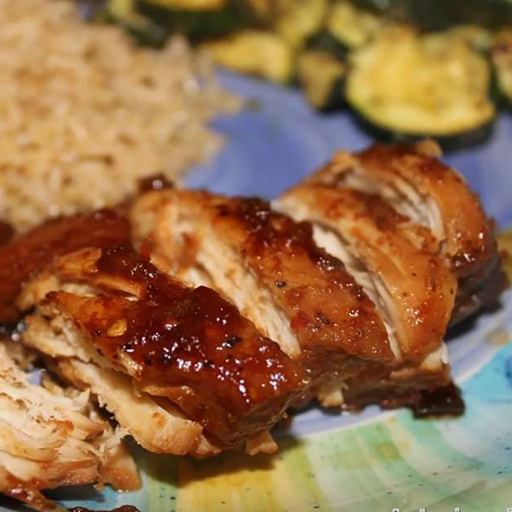 Crock Pot Honey Bourbon Chicken
