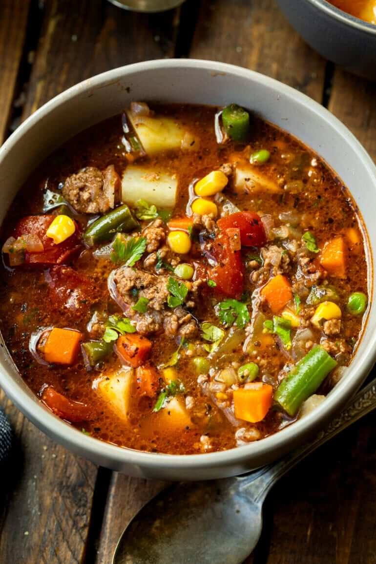 Ground Beef Vegetable Soup
