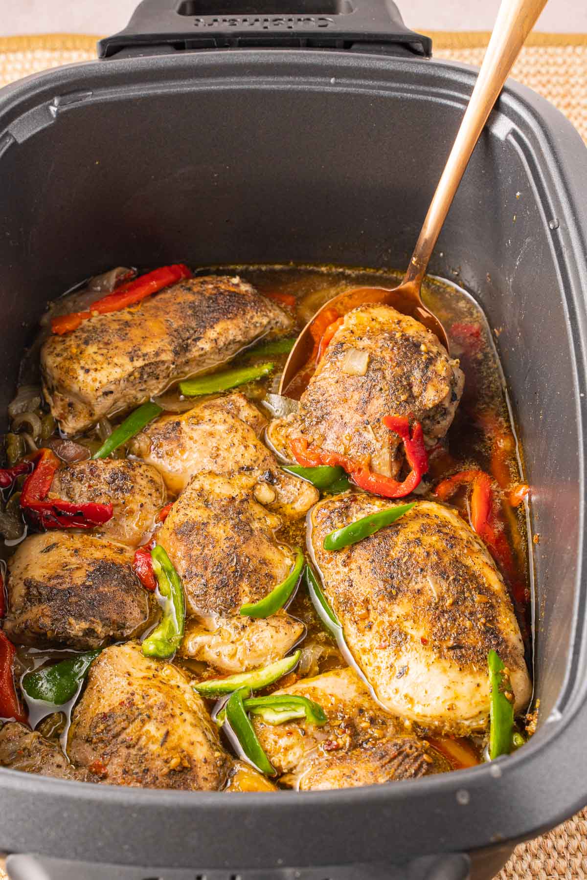 Slow Cooker Chicken And Peppers