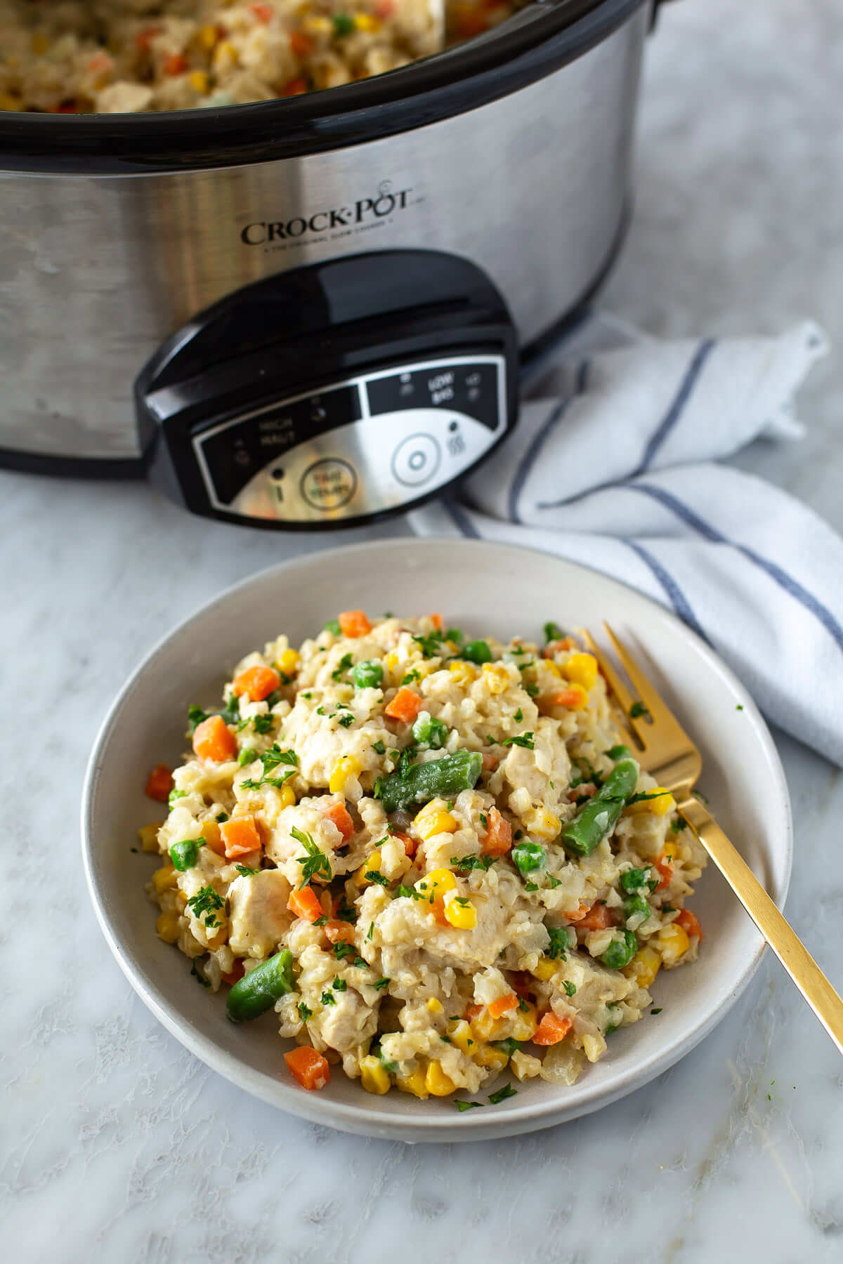 Slow Cooker Chicken And Rice