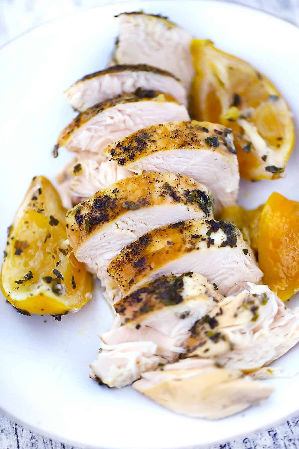 Slow Cooker Lemon And Oregano Chicken Breasts