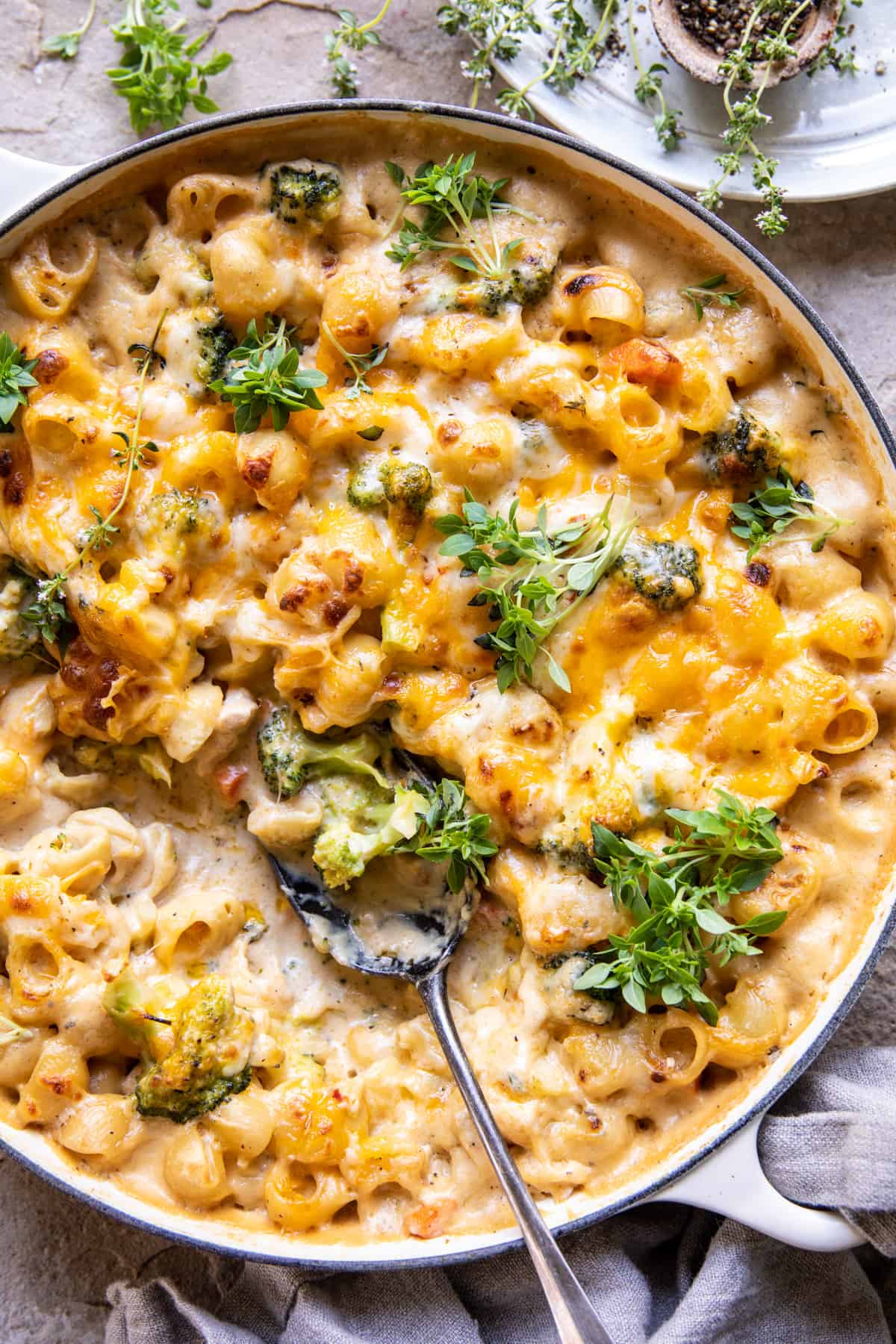 Broccoli Cheddar Chicken and Noodle Casserole