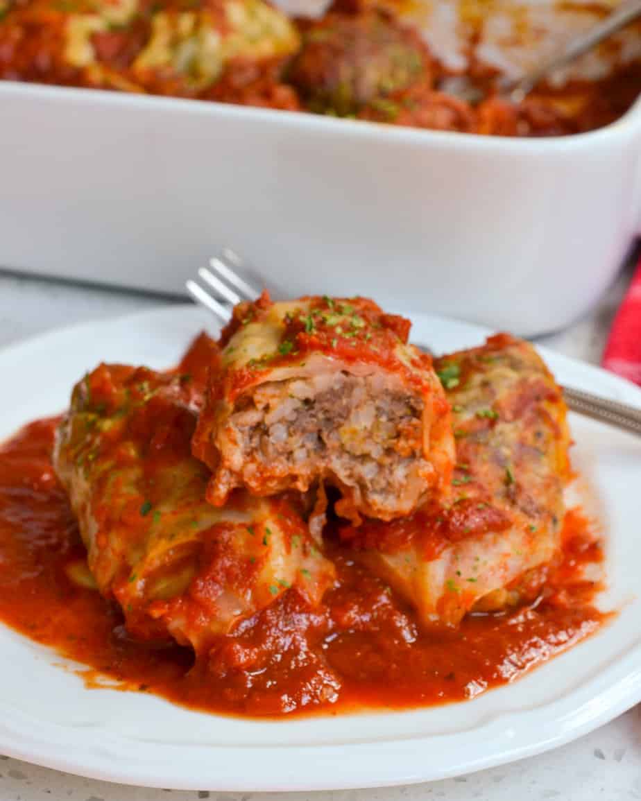 Cabbage Rolls With Ground Sausages