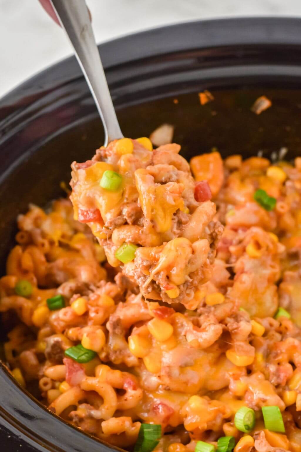 Crockpot Ground Beef Casserole
