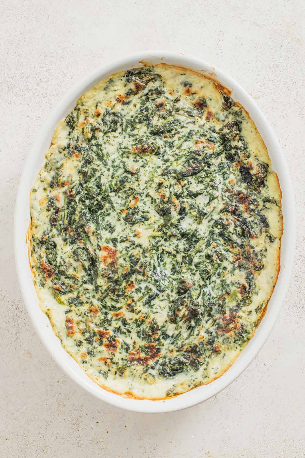 Baked Creamed Spinach