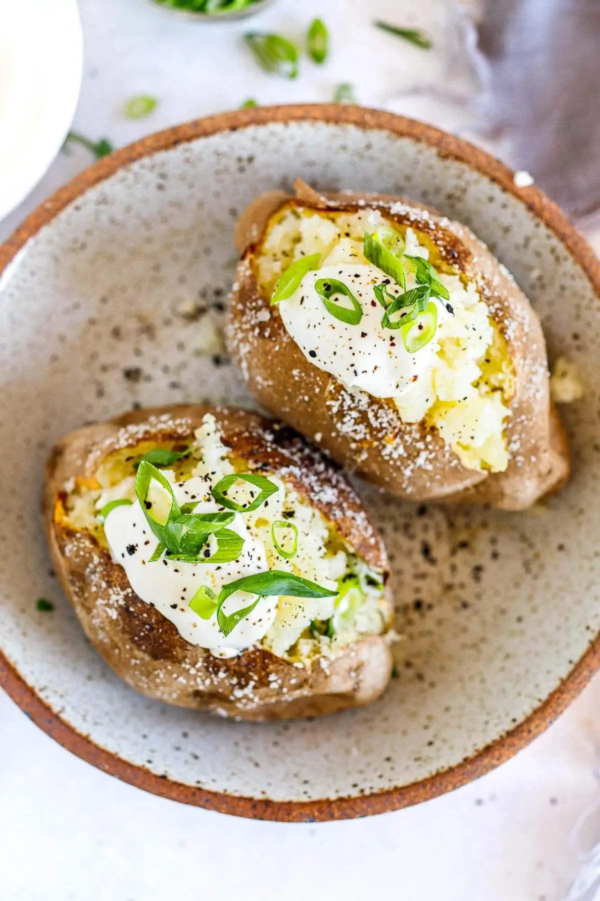 Baked Potato With Crispy Skin