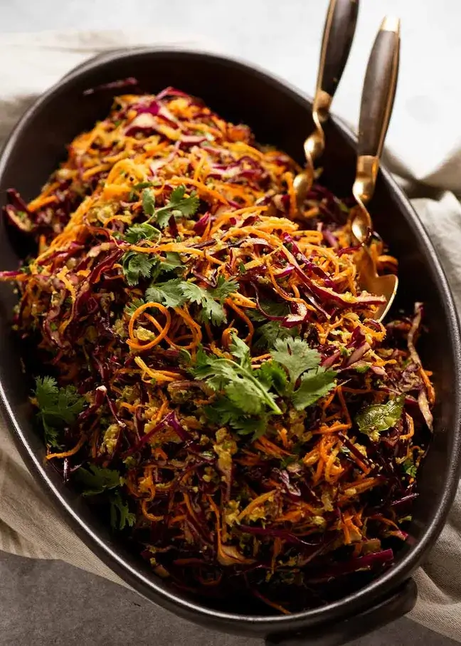 Cabbage & Carrot Thoran-style Indian Salad
