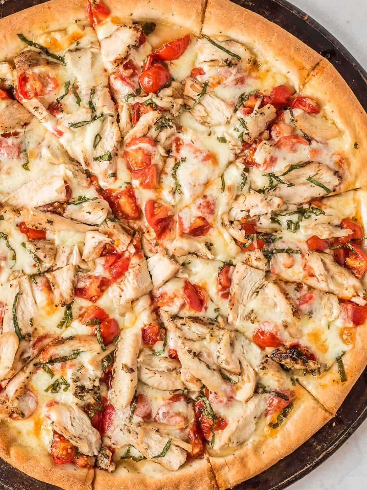 Chicken Margherita Pizza