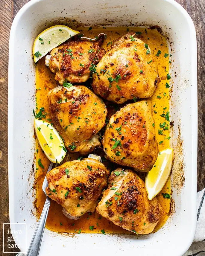 Crispy Baked Chicken Thighs