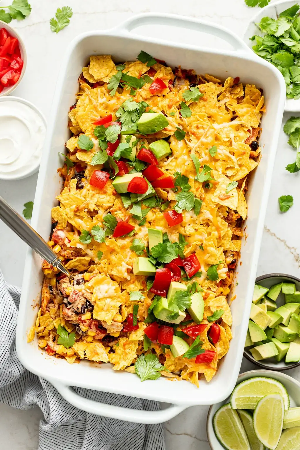 Easy Chicken Taco Casserole
