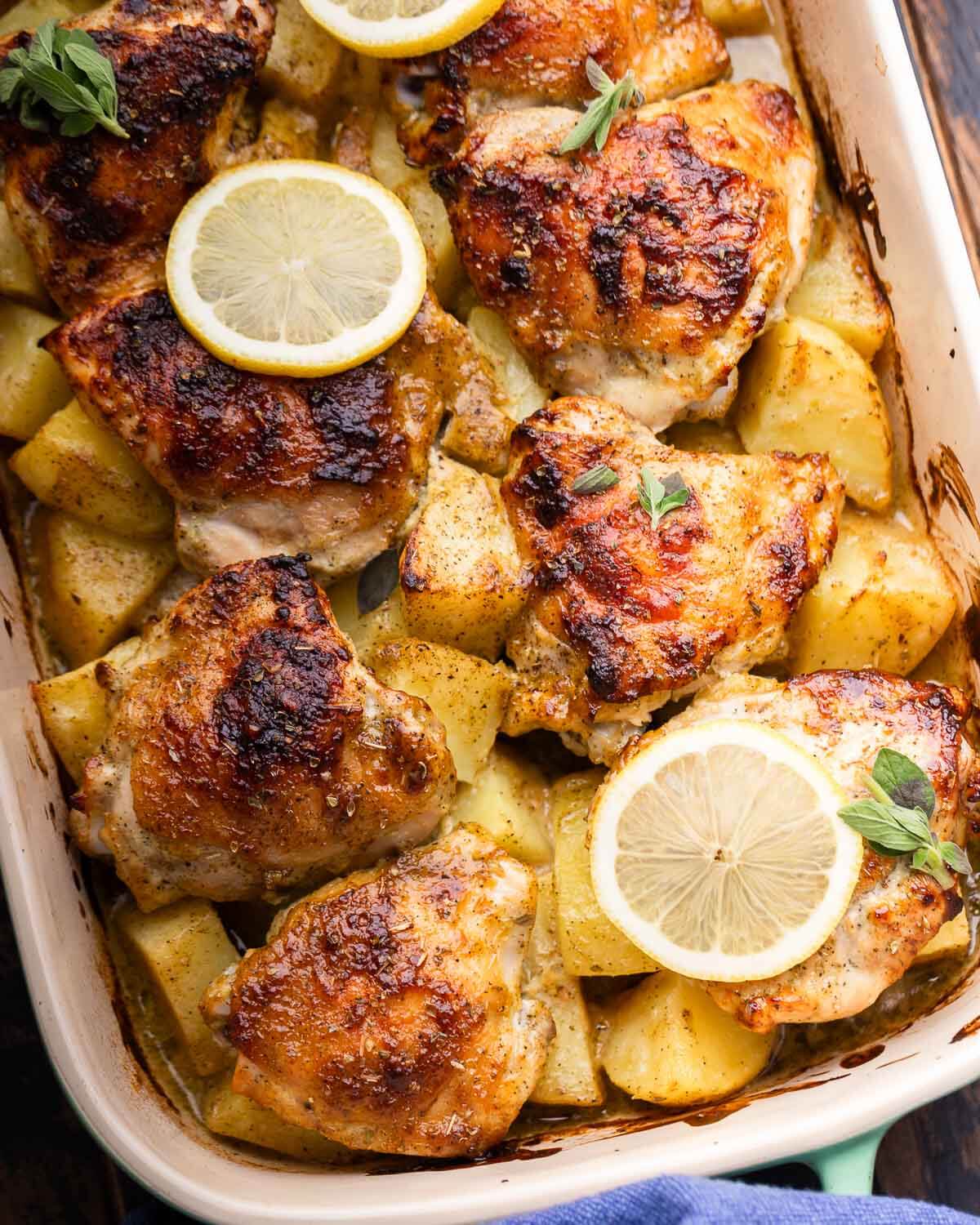 Easy Greek Lemon Chicken And Potatoes