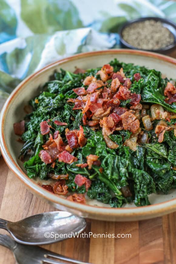Garlic Bacon Kale