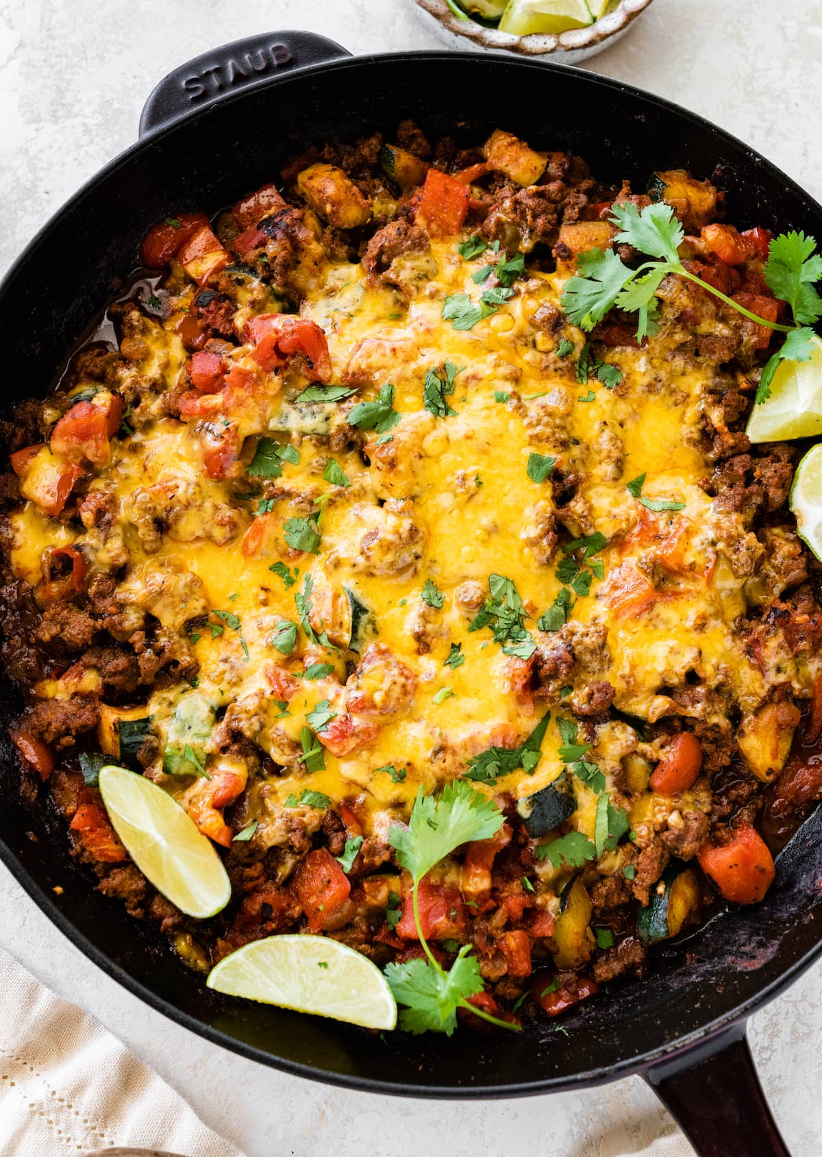 Ground Beef and Squash Skillet