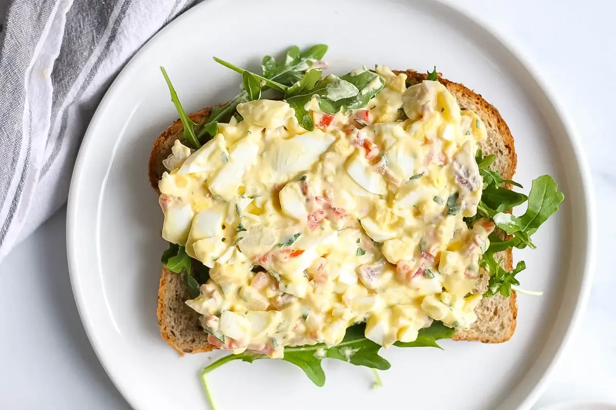 Homemade Egg Salad With Bacon