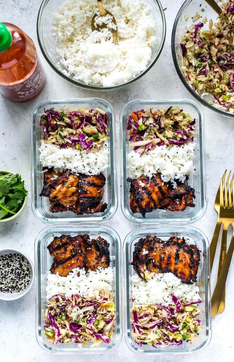 Korean-Inspired Chicken Meal Prep Bowls