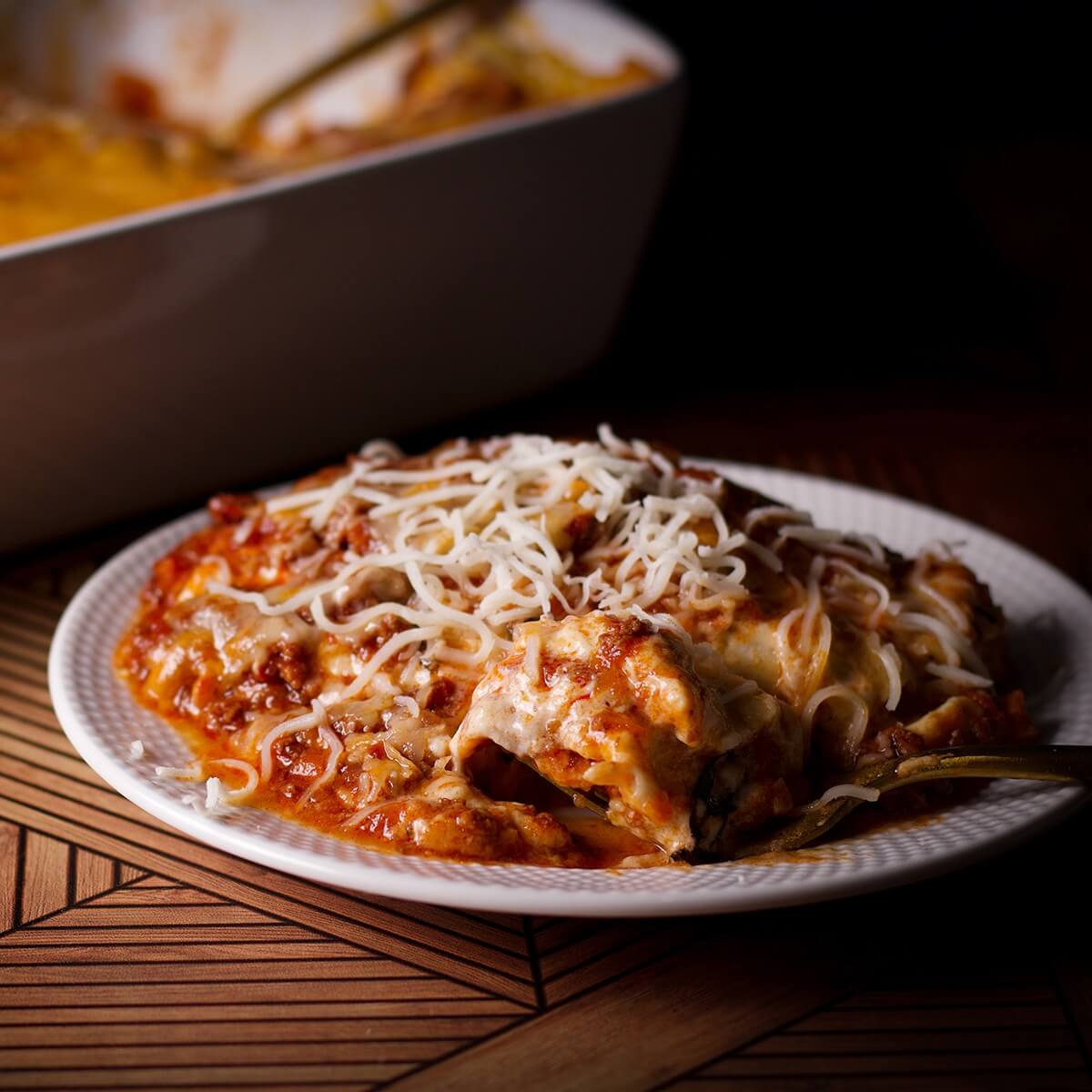 Lasagna Bolognese With Parmesan Béchamel