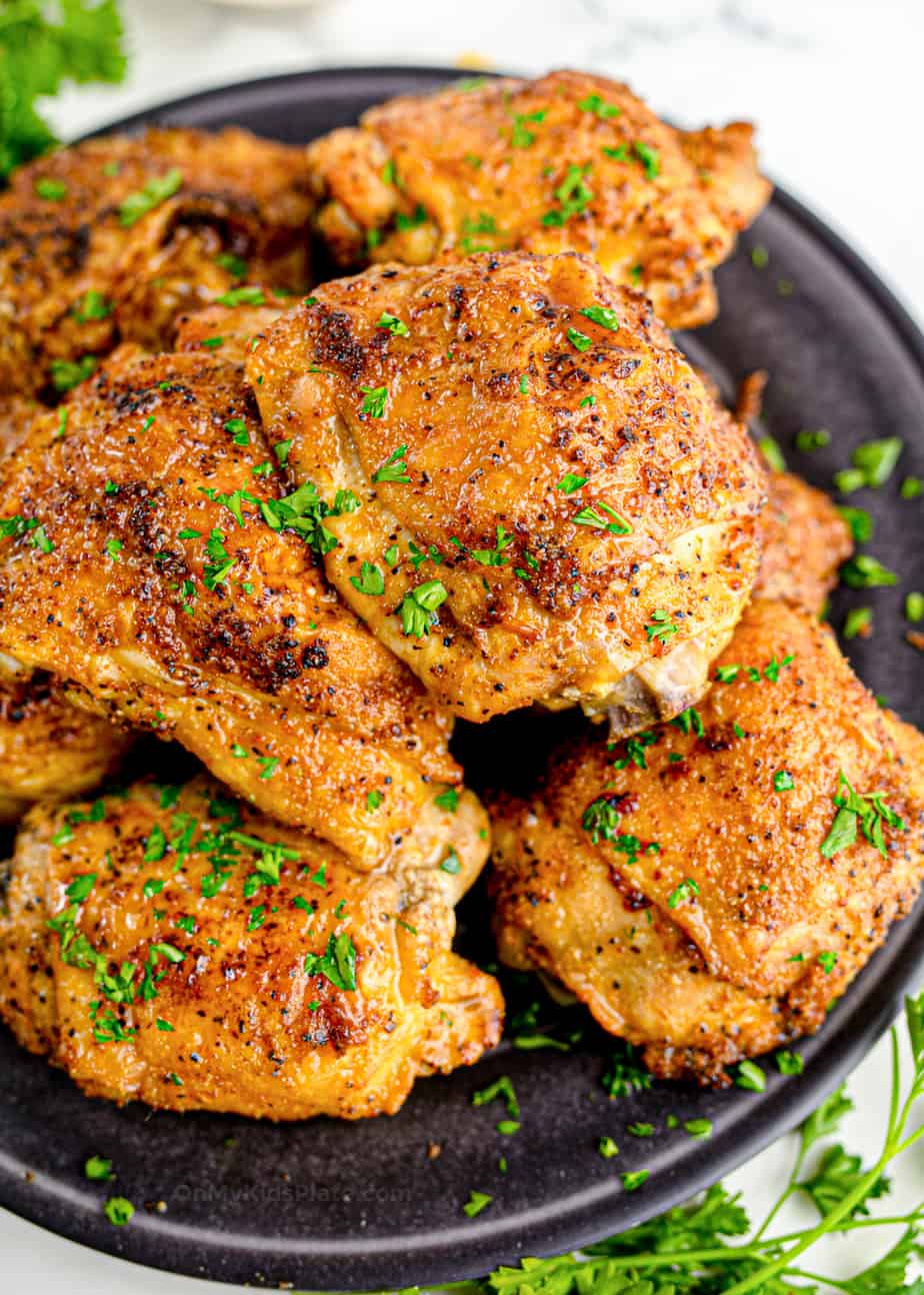 Oven Baked Chicken Thighs With Crispy Skin