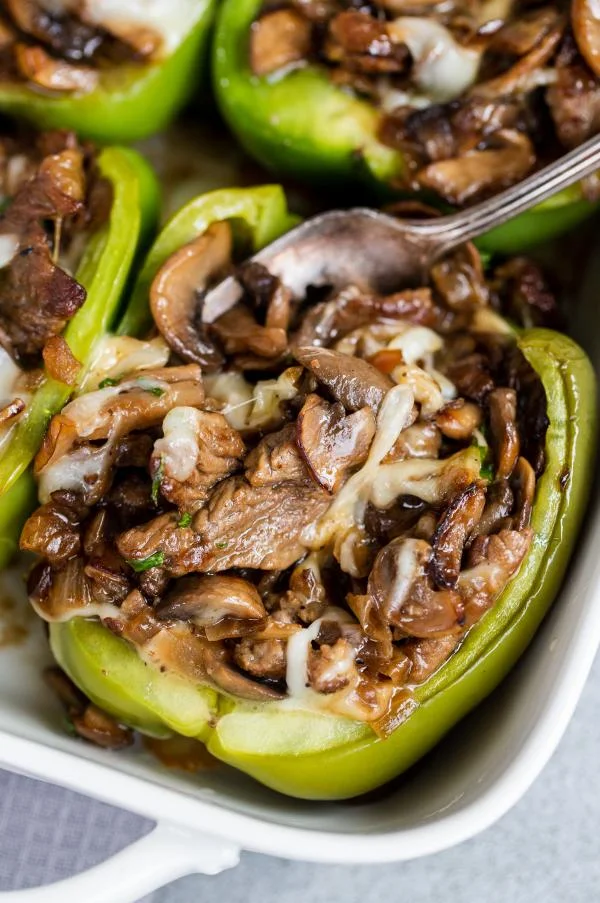 Philly Cheesesteak Stuffed Peppers