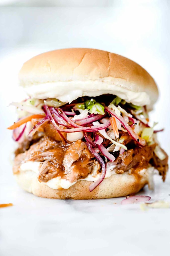 Pulled Pork Sandwiches With Crunchy Slaw