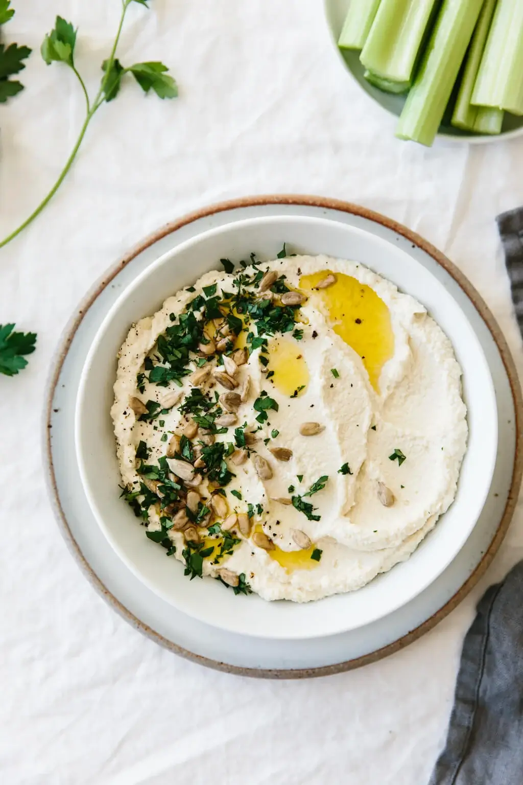 Roasted Cauliflower Hummus