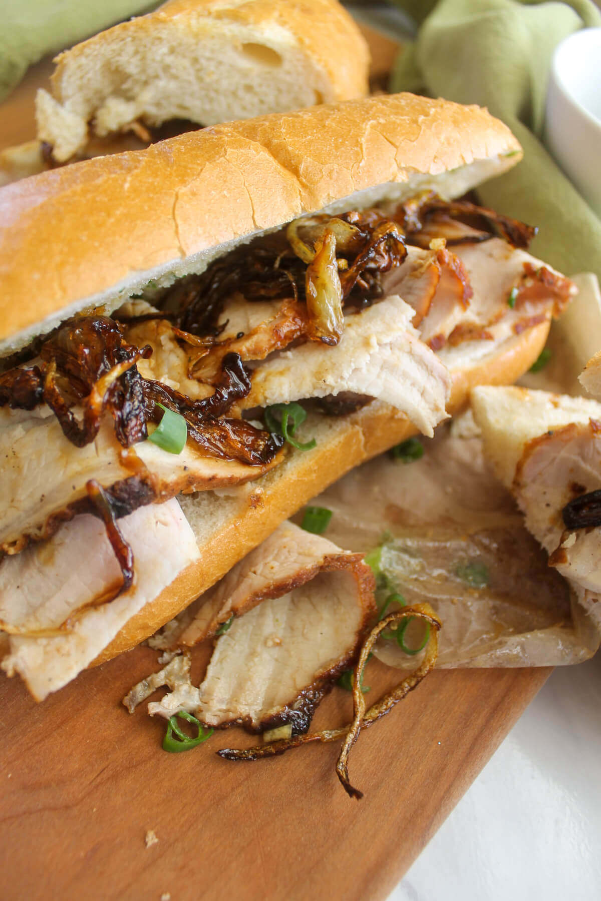 Shaved Pork Roast Sandwiches
