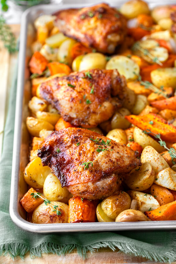 Sheet Pan Chicken Thighs