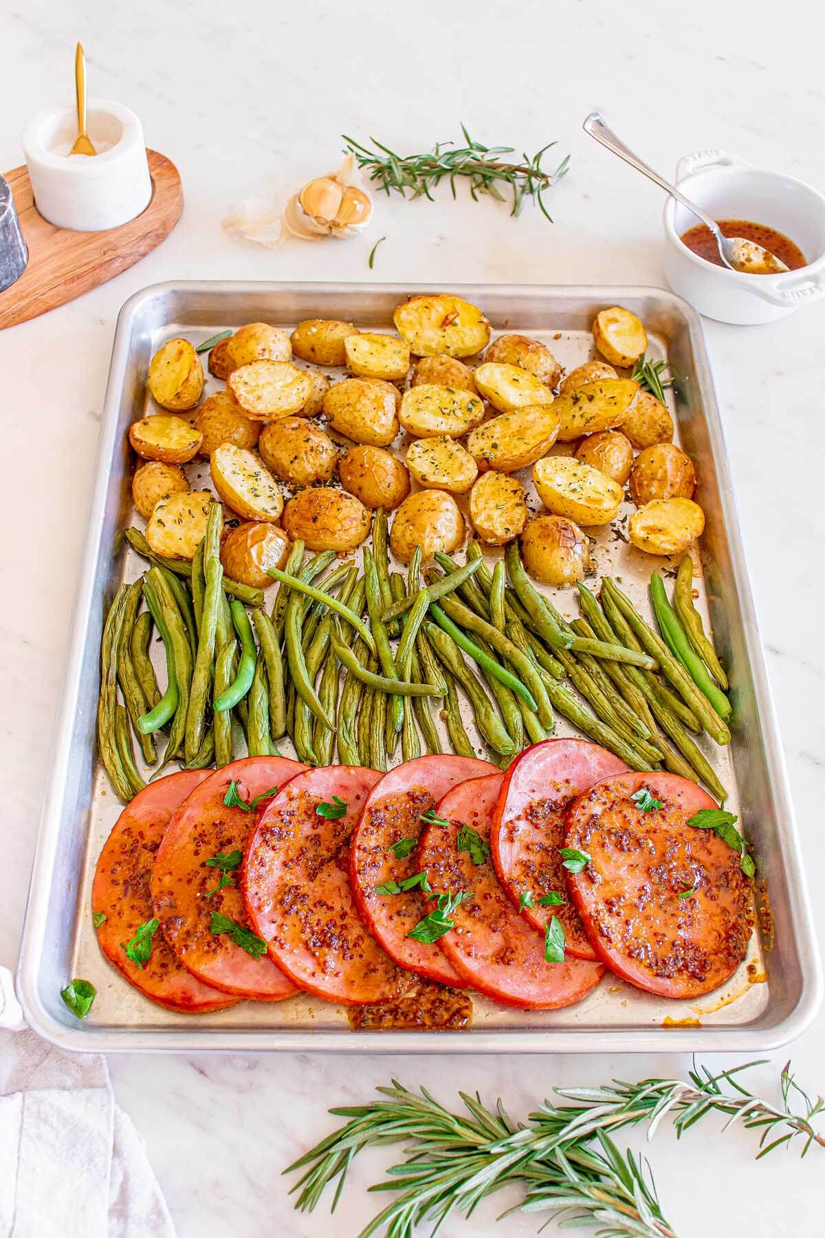 Sheet Pan Ham Dinner