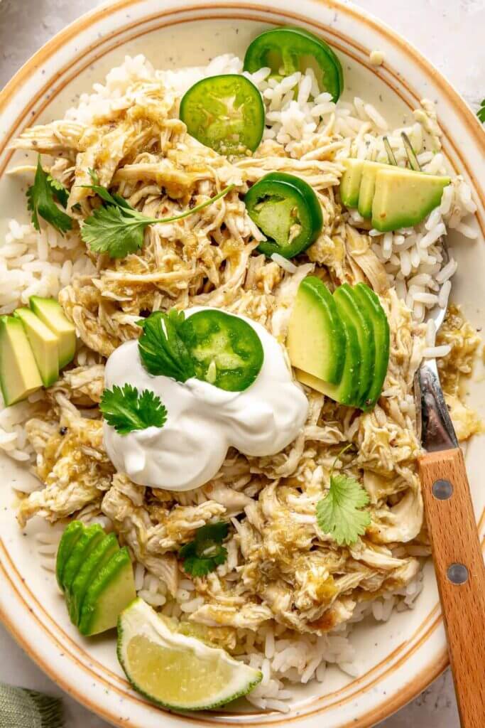 Shredded Chicken Verde