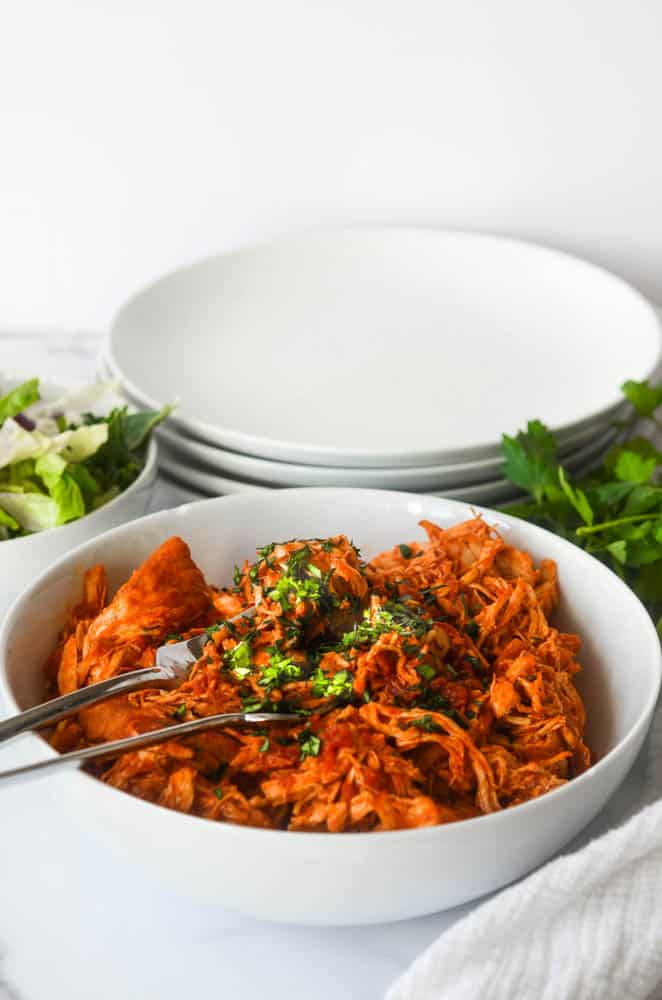 Shredded Chicken With Tomatoes