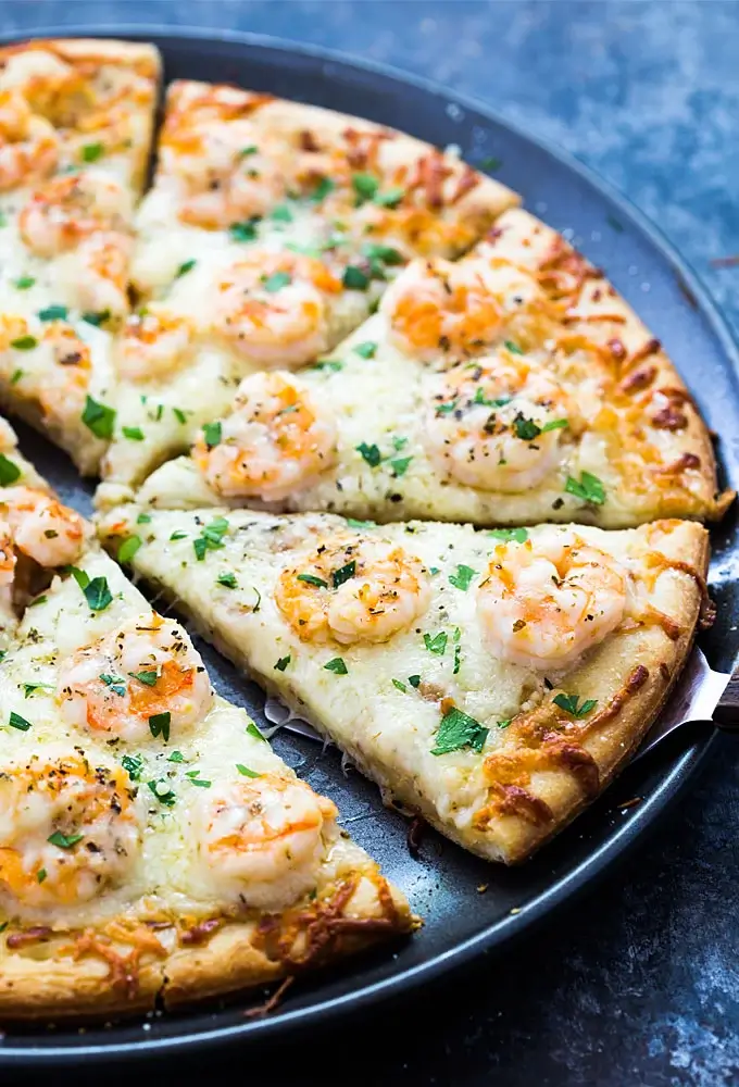 Shrimp Scampi Pizza