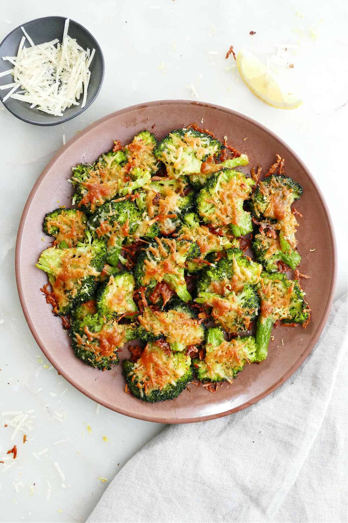 Smashed Broccoli With Parmesan