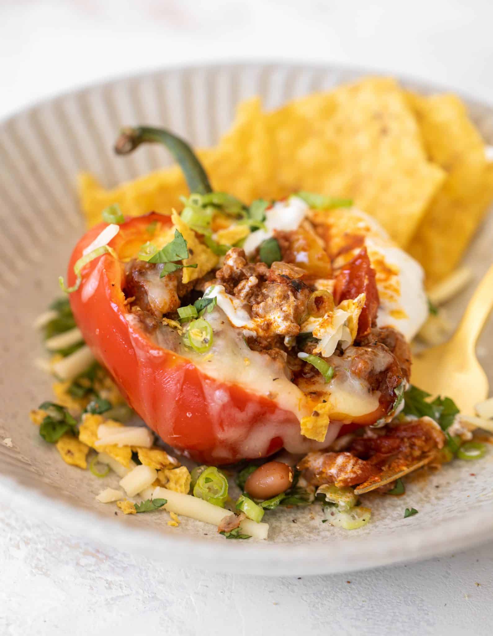 Smoky Chili Stuffed Peppers