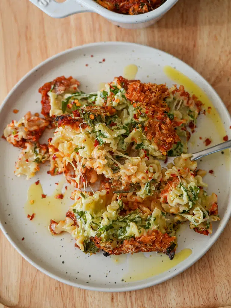 Spinach And Cheese Pasta Bake