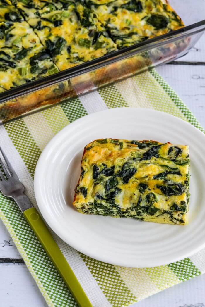 Spinach And Mozzarella Egg Bake