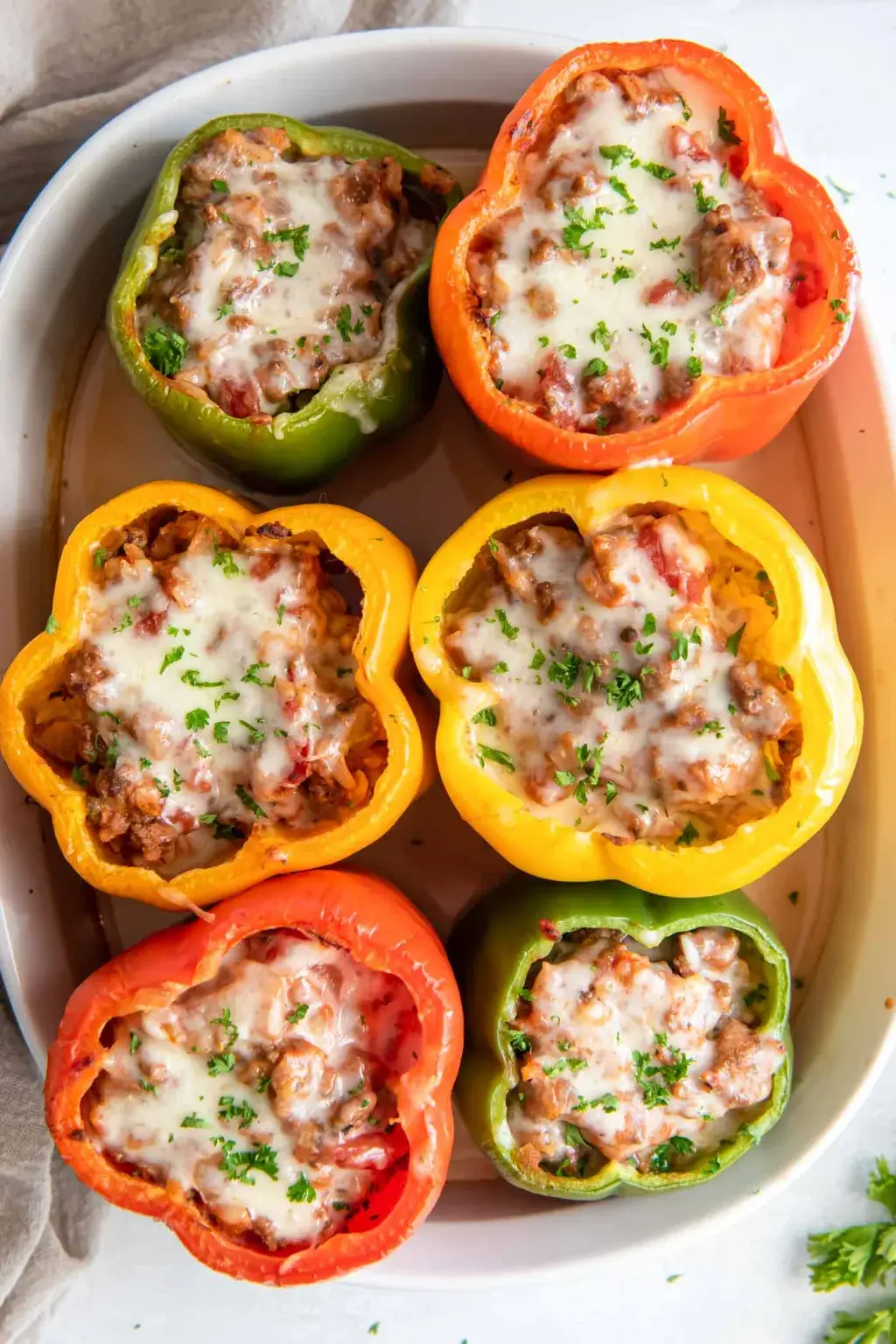 Stuffed Peppers With Ground Beef