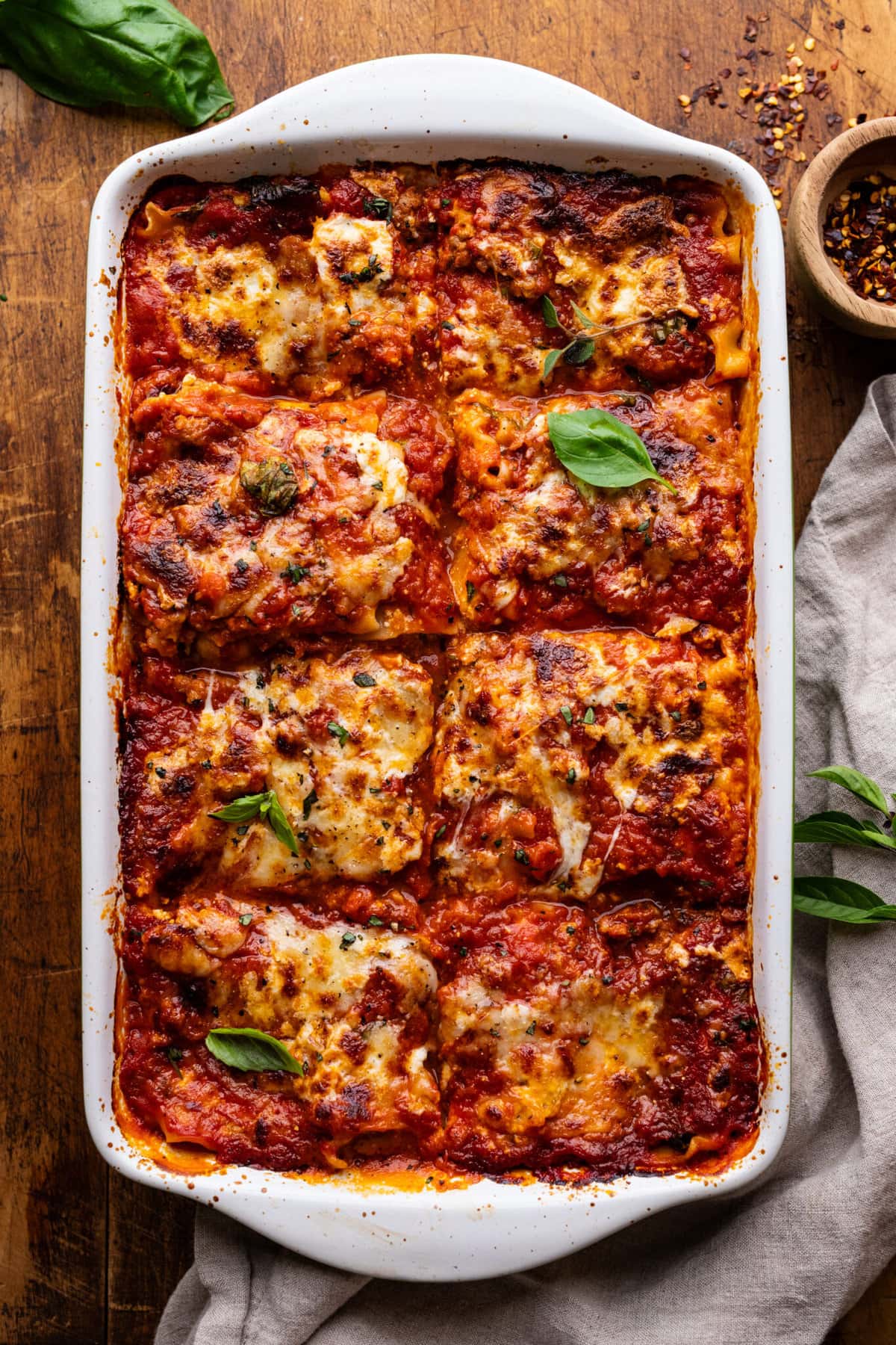 Sweet & Spicy Italian Sausage Lasagna