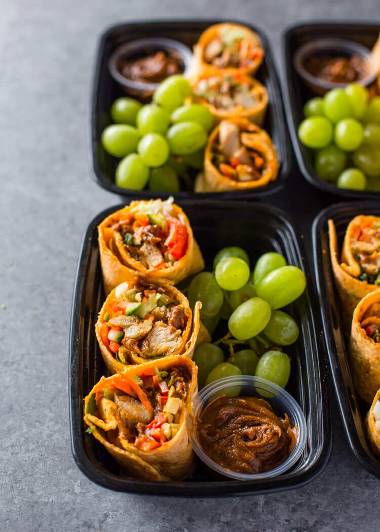 Thai Chicken Wraps Meal-Prep Bistro Boxes