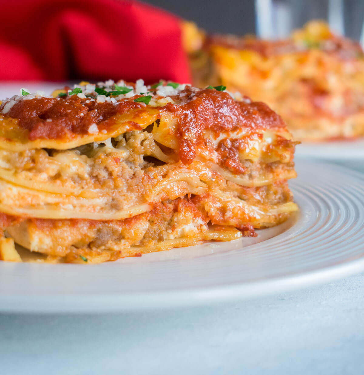 Traditional Italian Lasagna With Ricotta