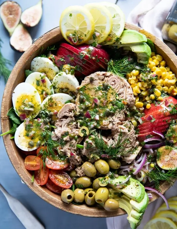 Tuna Salad With Olive Oil Dressing
