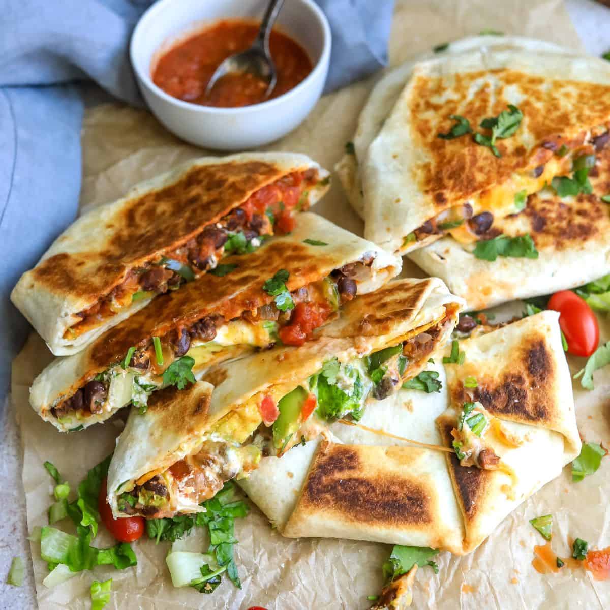 Black Bean Crunch Wrap Supreme