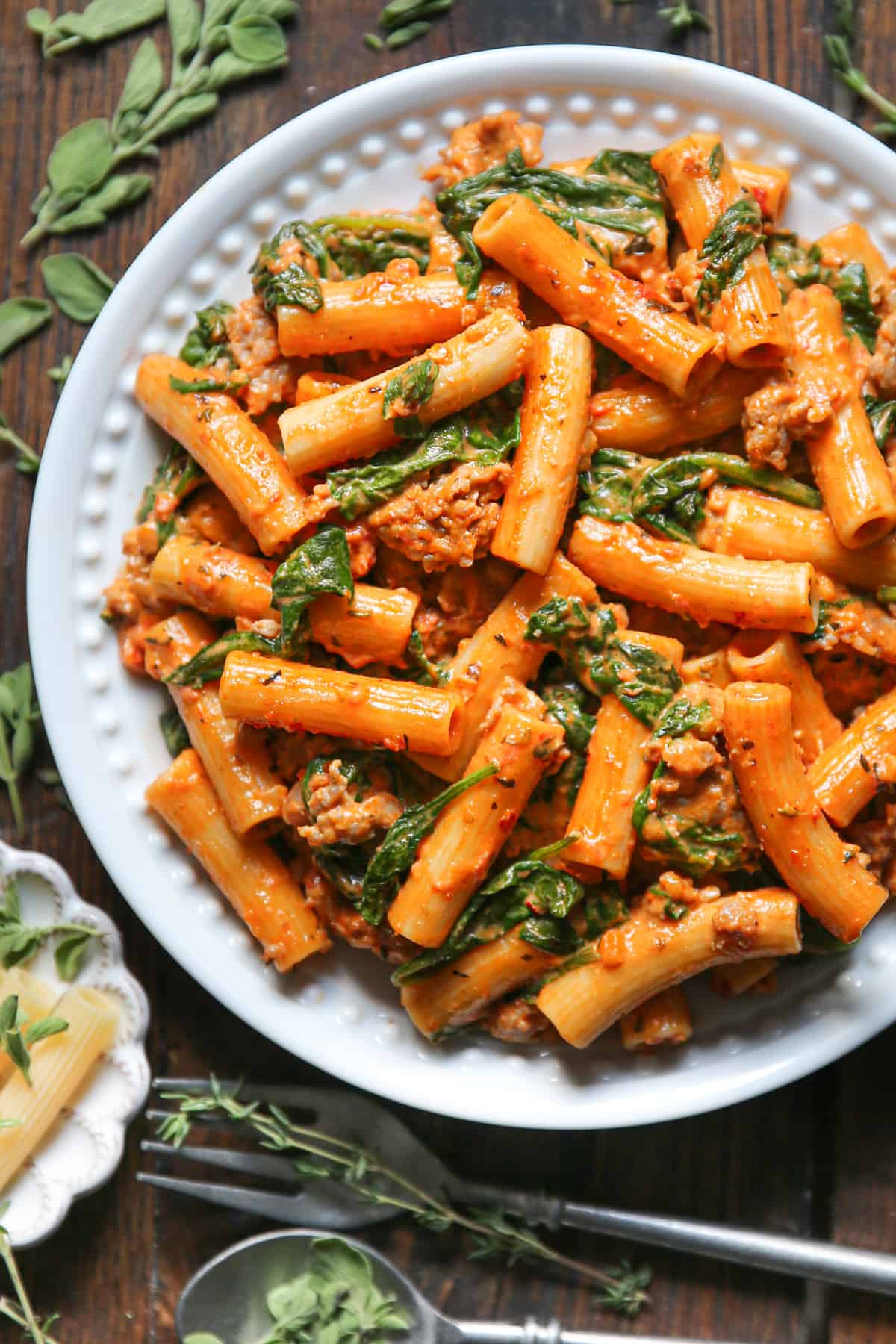 Creamy Sausage Rigatoni (One-Pot, 30-Minute Meal)