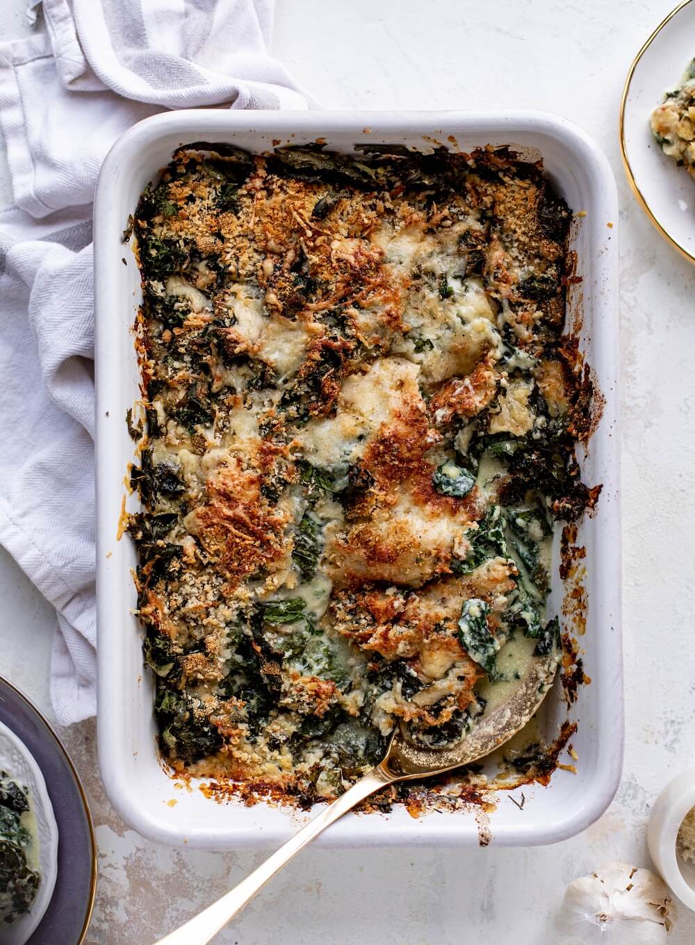 Double Kale Gratin