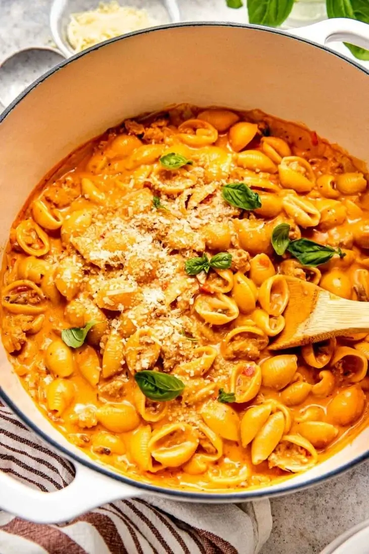 Easy Shell Pasta With Ground Turkey