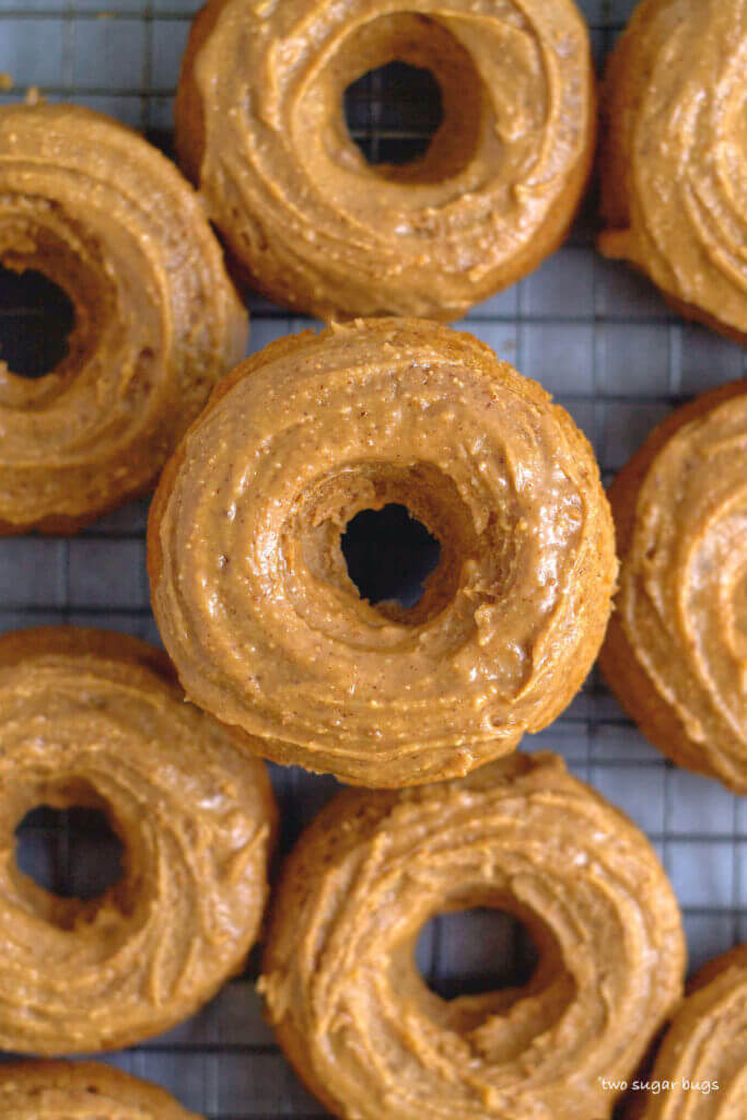 Peanut Butter Donuts With A Peanut Butter Glaze