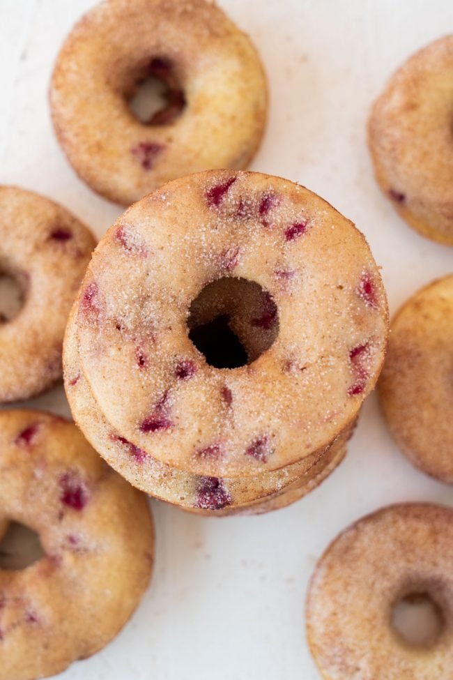 Baked Strawberry Donuts