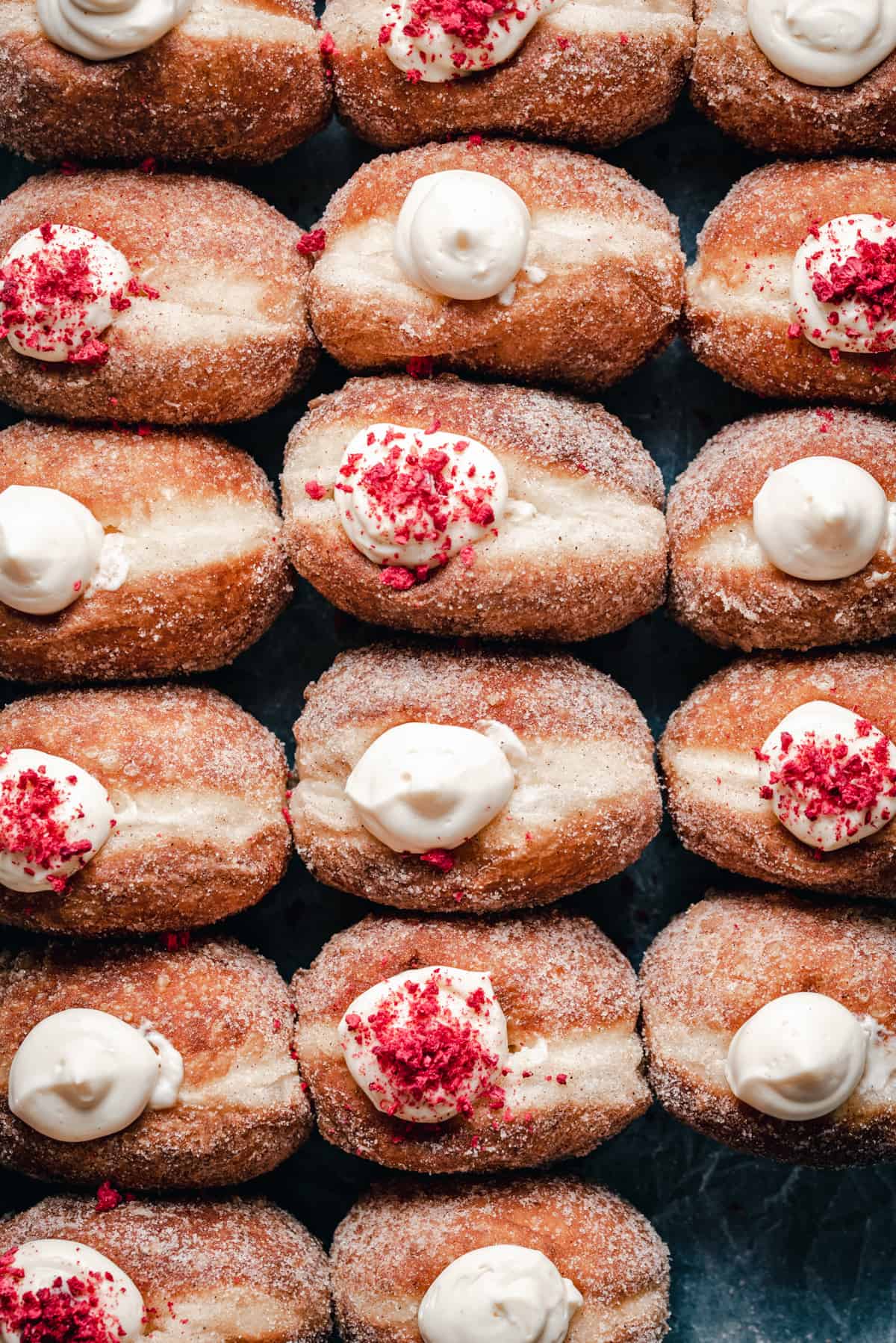 Bavarian Cream Filled Doughnuts