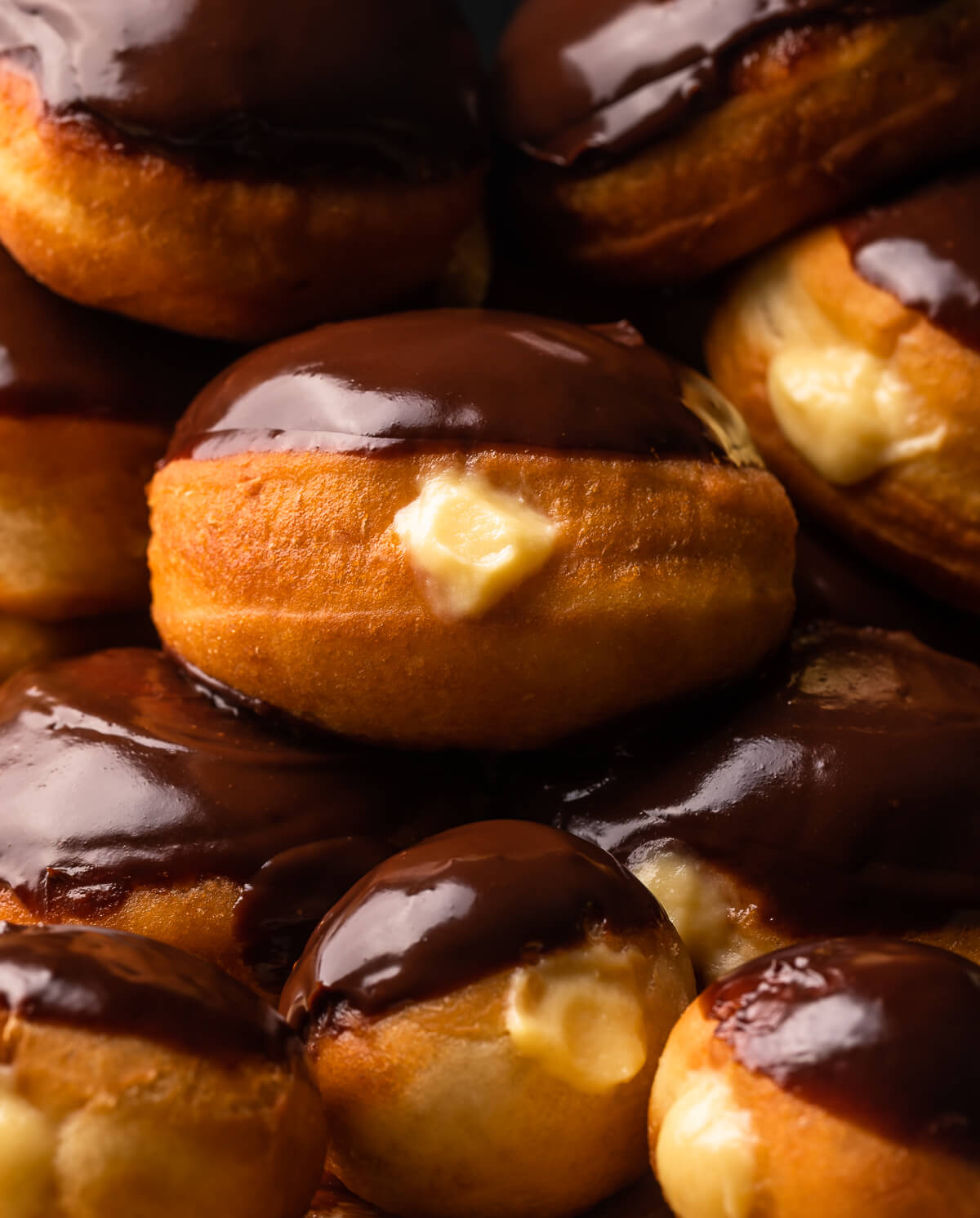 Boston Cream Doughnuts
