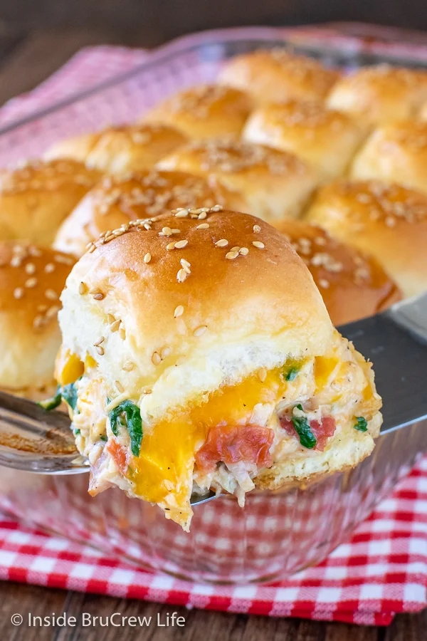 Cheesy Chicken Sliders