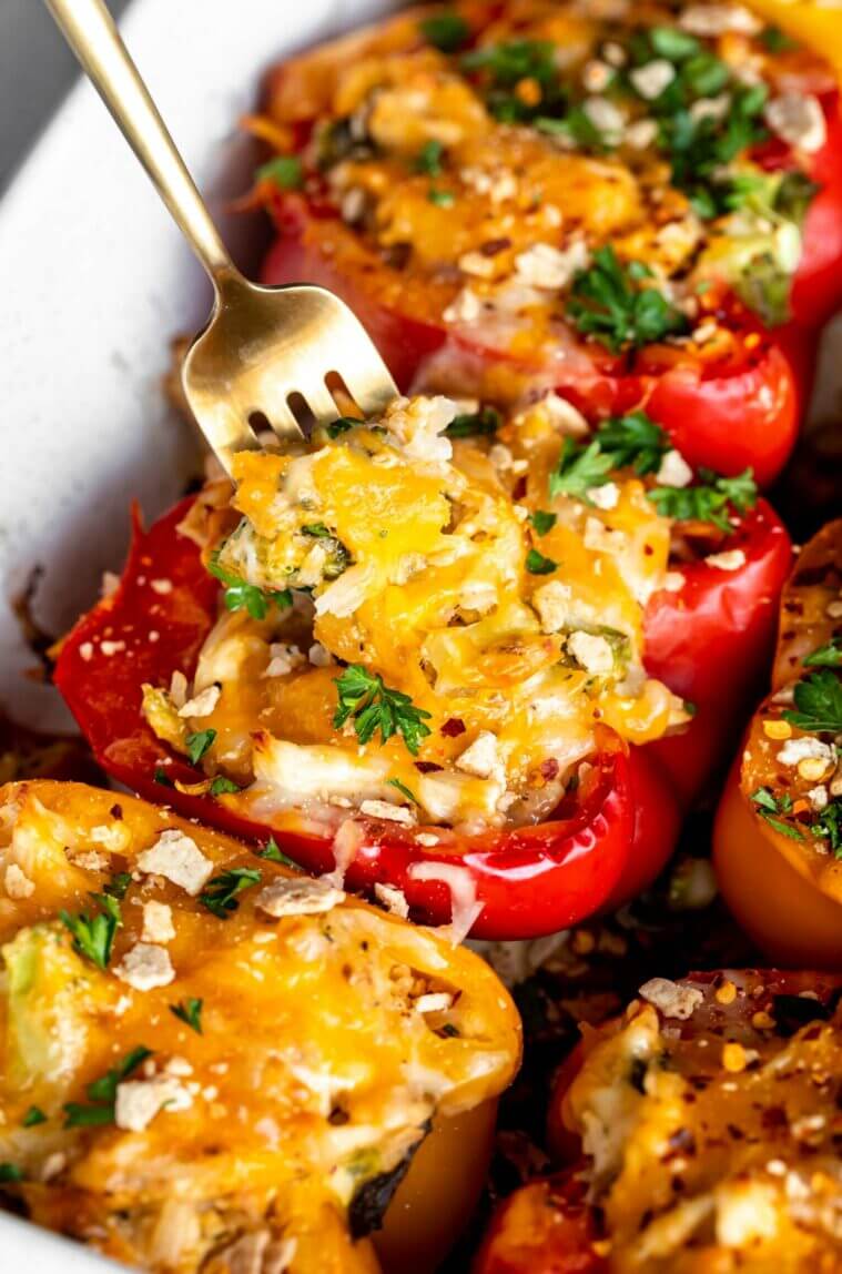 Chicken Stuffed Bell Peppers